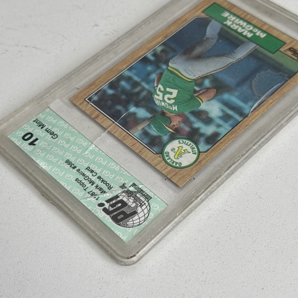 1987‎ TOPPS #366 MARK MCGWIRE Oakland Athletics PGI Graded 10 GEM Mint